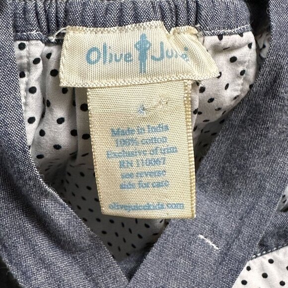 Olive Juice Chambray Pinafore Dress - Picture 4 of 5